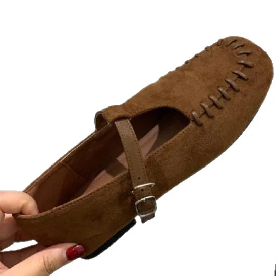 Damen Mokassins mit dekorativen Stichen und verstellbarem Riemchen Heidi Mode - Image 5