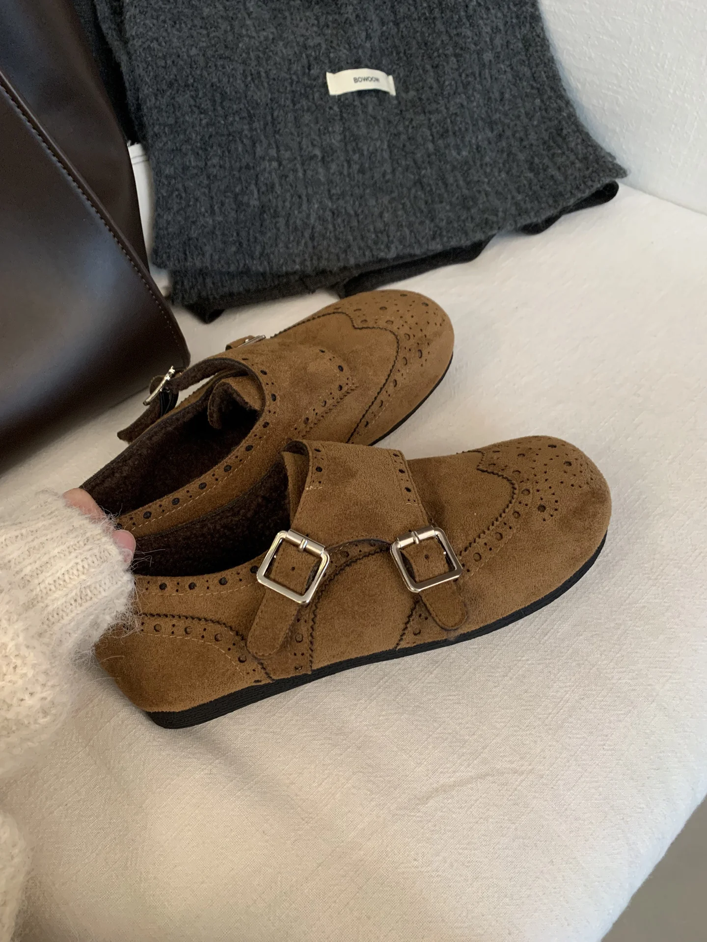 Damen Mokassins mit doppeltem Riemen und softer Innensohle Heidi Mode - Image 6