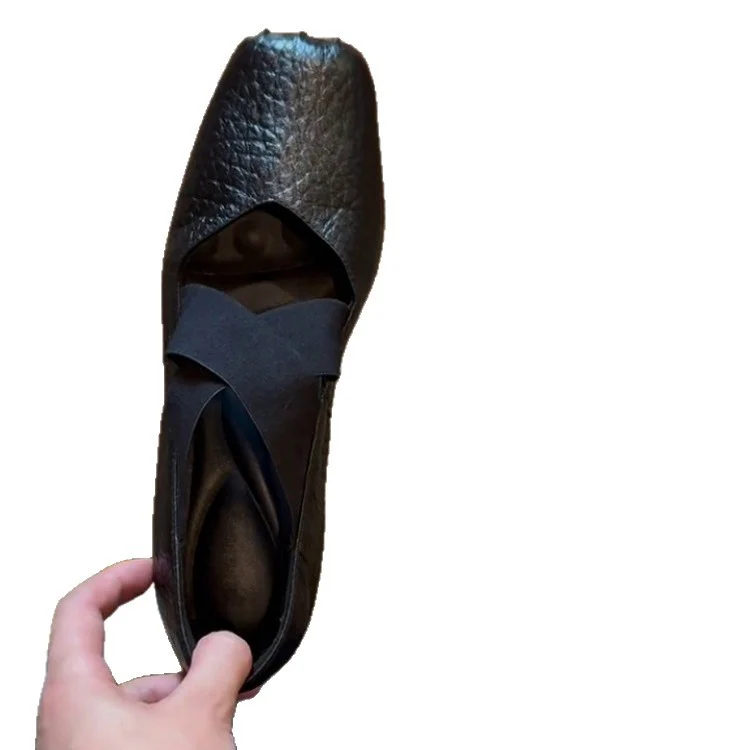 Damen Mokassins mit elastischen Überkreuz-Riemen und formschönem Design Heidi Mode - Image 5