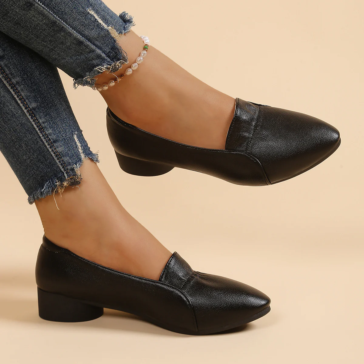 Damen Mokassins mit elegantem Knöchelriemen und weich gepolsterter Innensohle Heidi Mode - Image 2