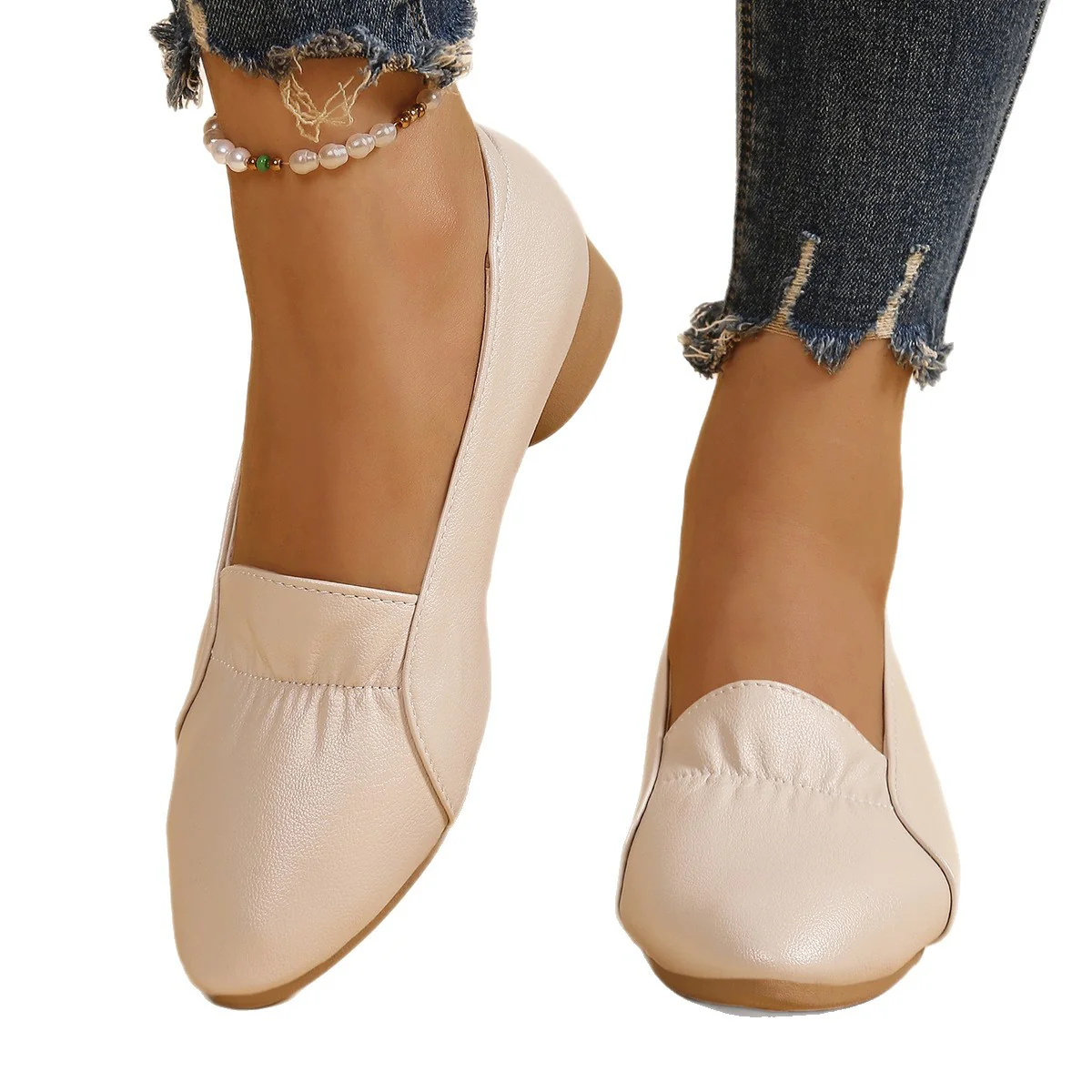 Damen Mokassins mit elegantem Knöchelriemen und weich gepolsterter Innensohle Heidi Mode - Image 5