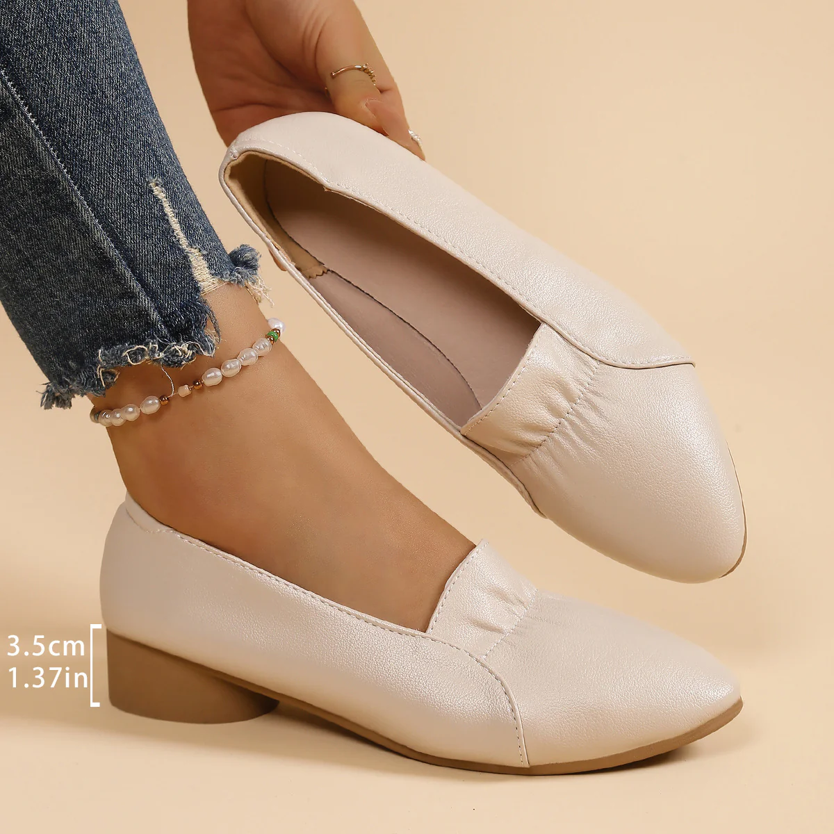 Damen Mokassins mit elegantem Knöchelriemen und weich gepolsterter Innensohle Heidi Mode - Image 8