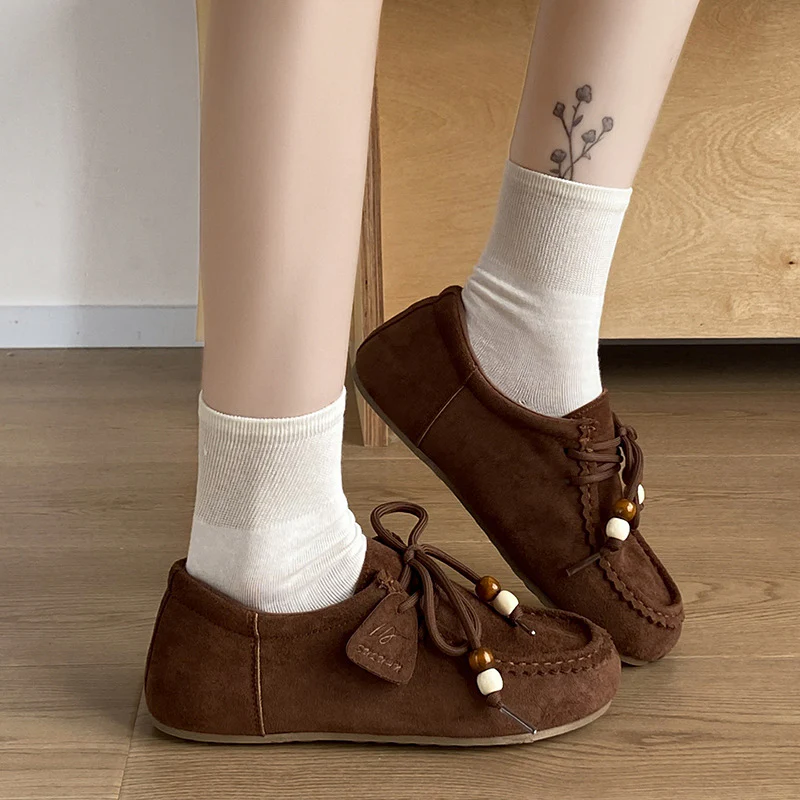 Damen Mokassins mit eleganter Schnürung und kuscheligem Innenfutter Heidi Mode - Image 3