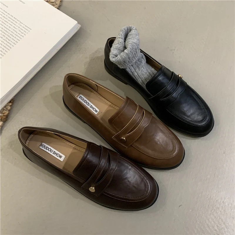 Damen Mokassins mit hochwertigem Leder und eleganten Details Heidi Mode