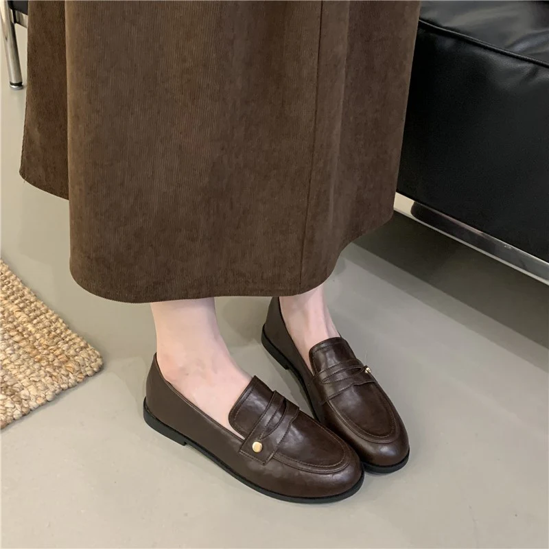 Damen Mokassins mit hochwertigem Leder und eleganten Details Heidi Mode - Image 4