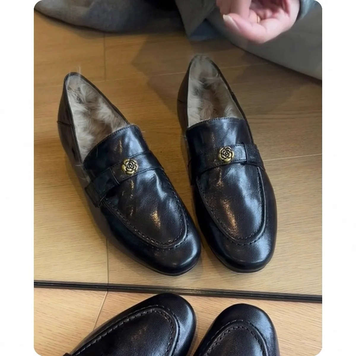 Damen Mokassins mit luxuriösem Innenfutter und eleganter Schmuckschließe Heidi Mode - Image 3