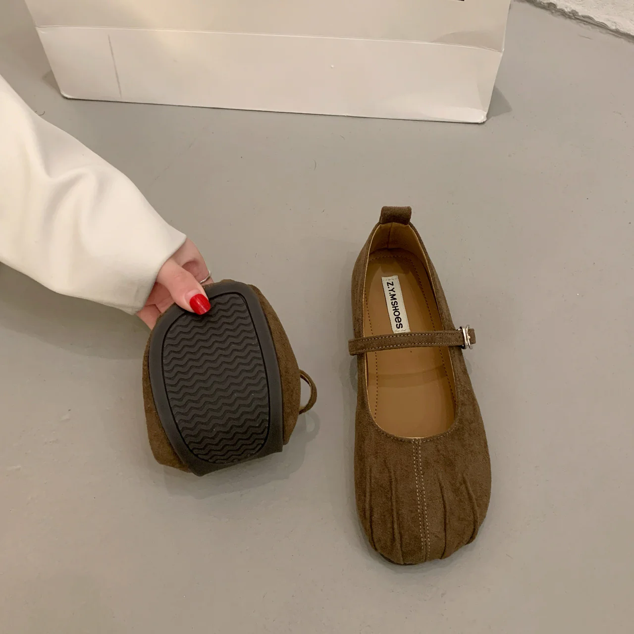 Damen Mokassins mit modischem Riemchen und dekorativer Schnalle Heidi Mode - Image 3
