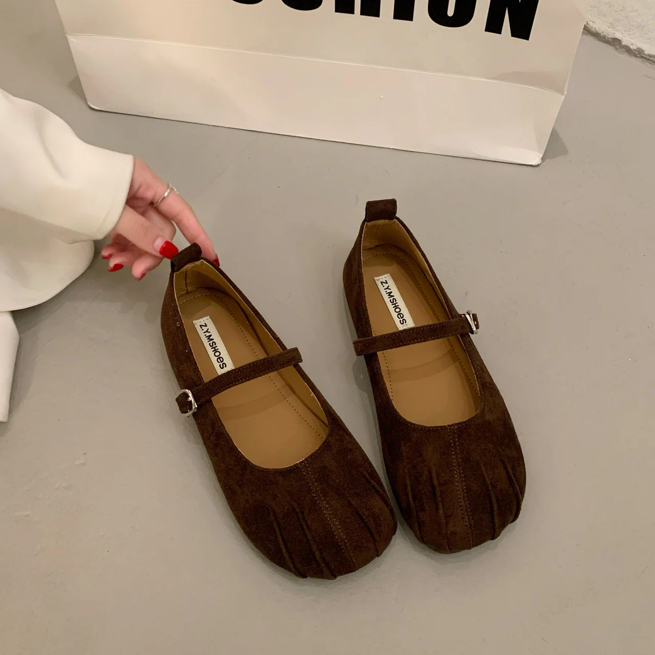 Damen Mokassins mit modischem Riemchen und dekorativer Schnalle Heidi Mode - Image 4