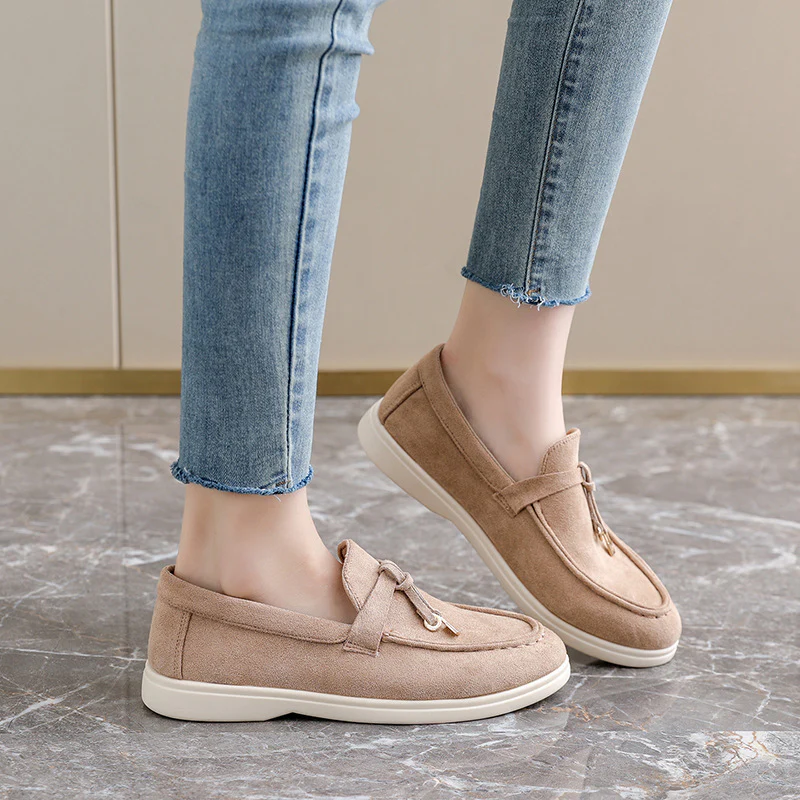 Damen Mokassins mit modischem Schnürdesign und flexibler Sohle Heidi Mode - Image 3