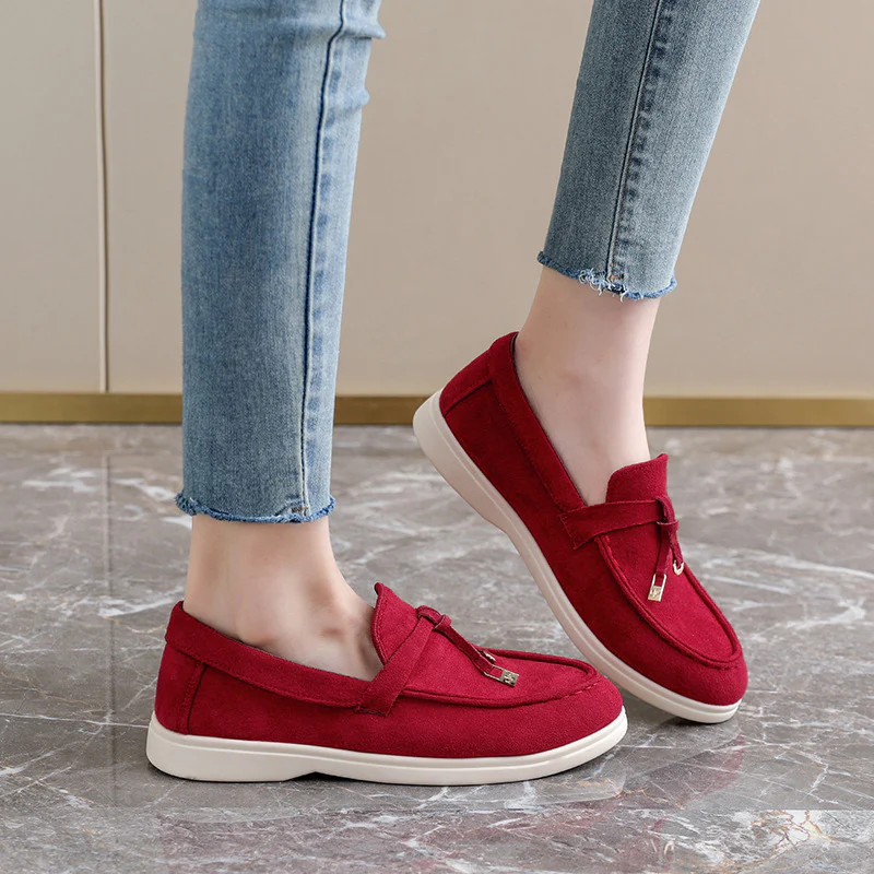 Damen Mokassins mit modischem Schnürdesign und flexibler Sohle Heidi Mode - Image 4