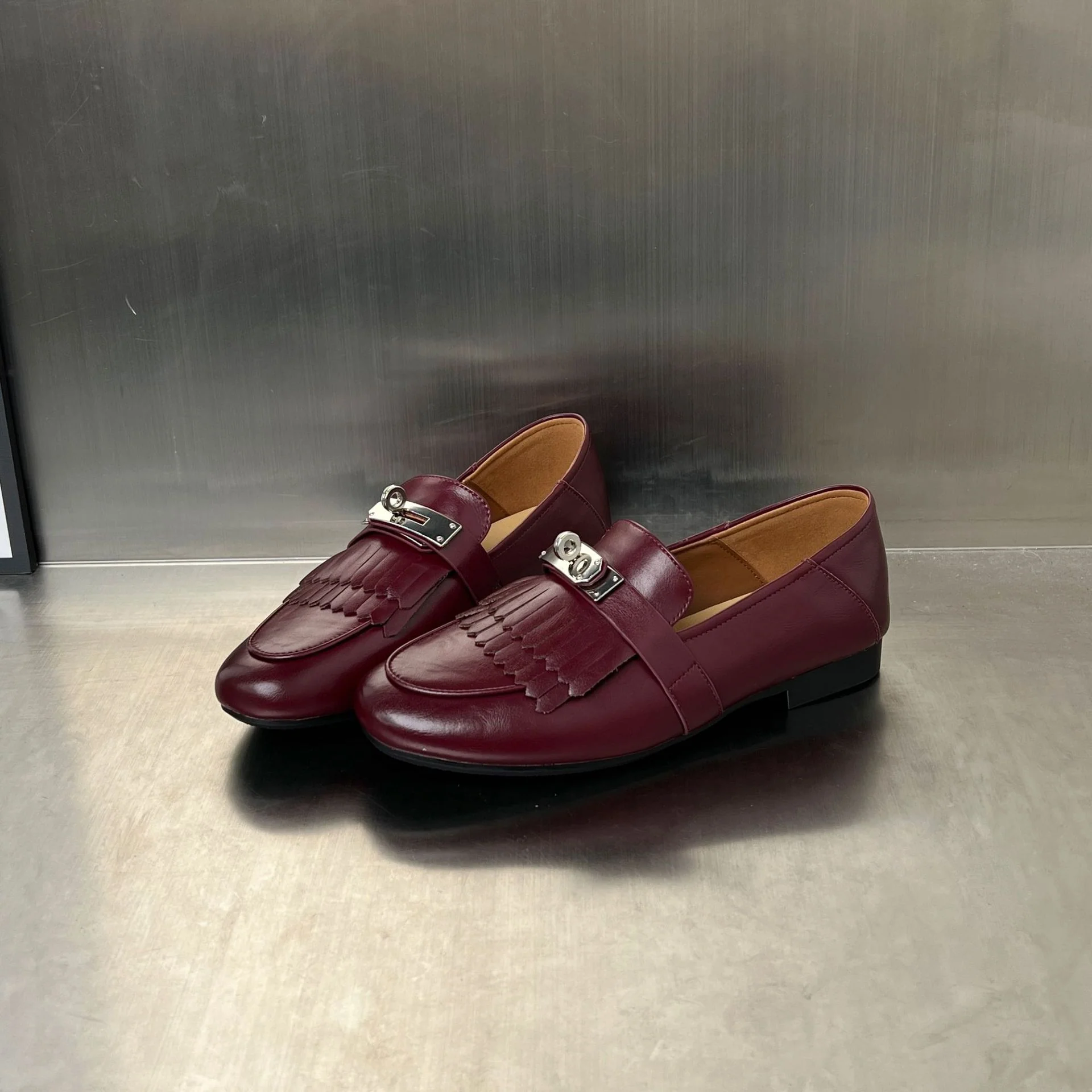 Damen Mokassins mit modischen Fransen und elegantem Schnallen-Detail Heidi Mode - Image 2