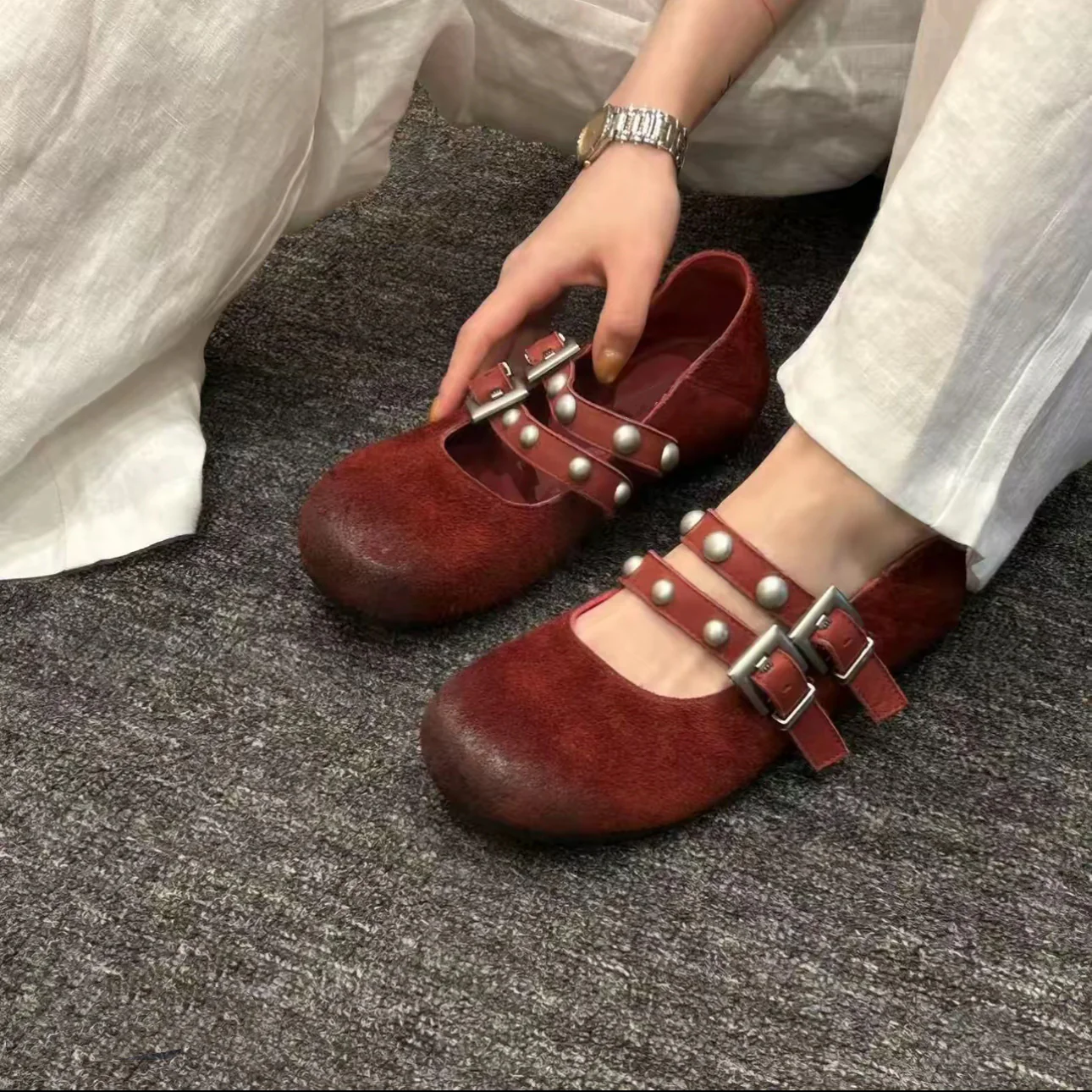 Damen Mokassins mit modischer Schnallenverzierung und komfortablem Fußbett Heidi Mode - Image 2