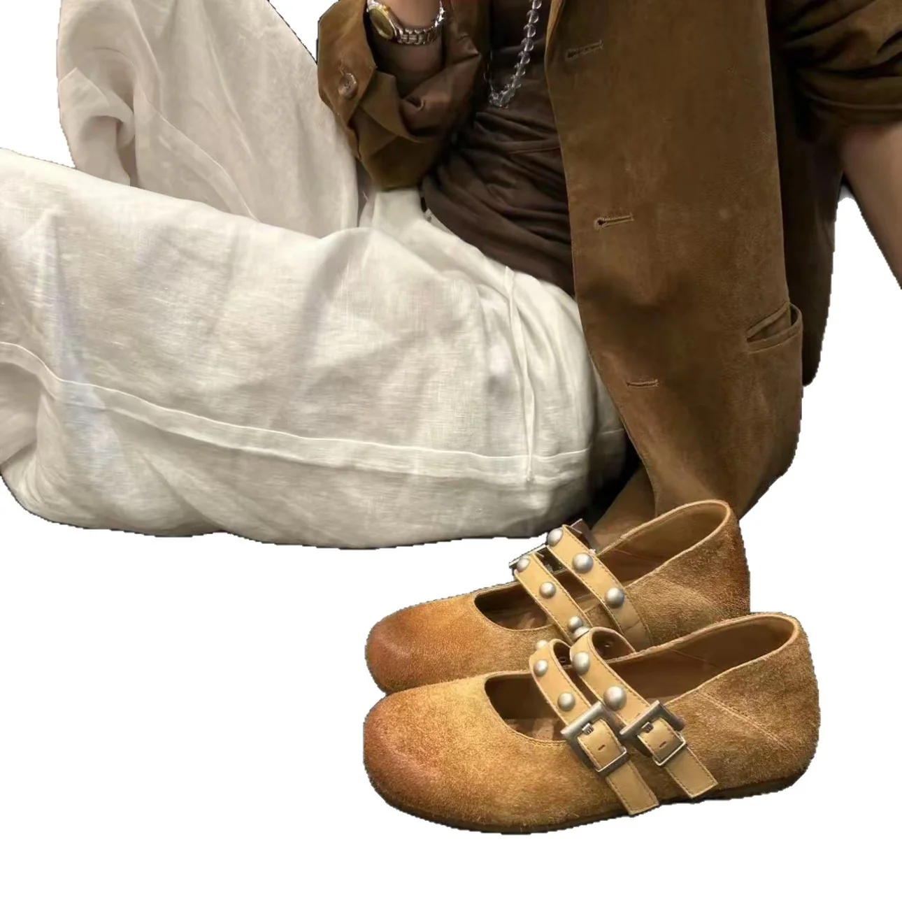Damen Mokassins mit modischer Schnallenverzierung und komfortablem Fußbett Heidi Mode - Image 5