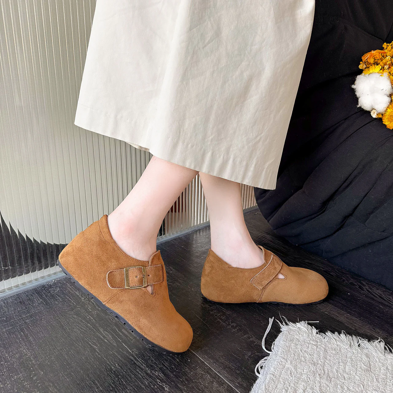 Damen Mollettenschuhe mit verstellbarem Riemen Heidi Mode - Image 6