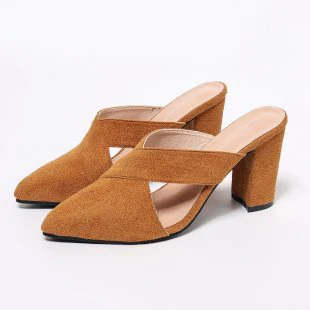 Damen Mules mit elegantem Kreuzband und komfortablem Blockabsatz Heidi-Mode - Image 6