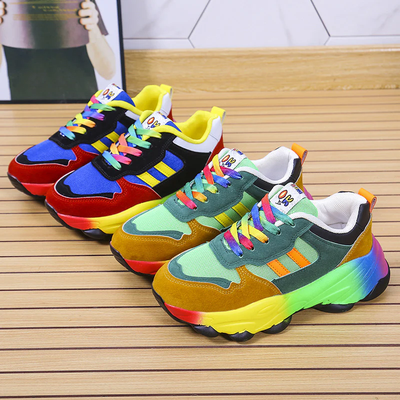 Damen Multi-Funktions-Sneakers mit buntem Design und atmungsaktiven Obermaterialien Heidi Mode - Image 4