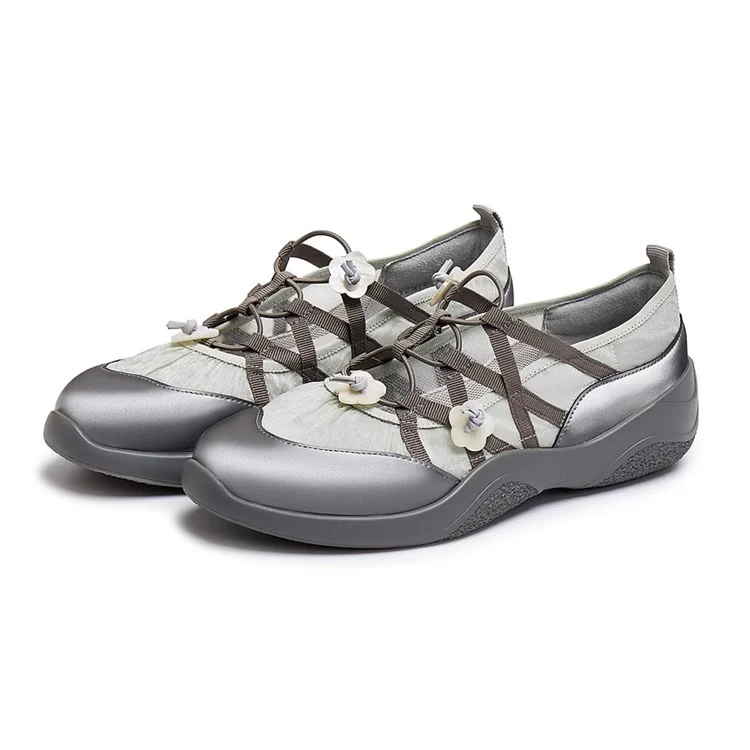 Damen Multifunktionale Freizeitschuhe mit floralem Detail Heidi Mode - Image 2