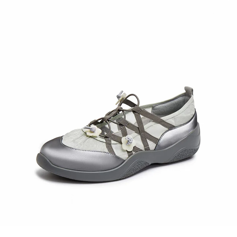 Damen Multifunktionale Freizeitschuhe mit floralem Detail Heidi Mode - Image 7