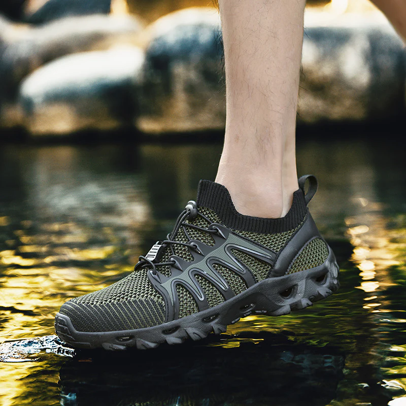 Damen Multifunktionale Freizeitsneaker mit atmungsaktivem Obermaterial und elastischer Schnürung Heidi Mode - Image 4