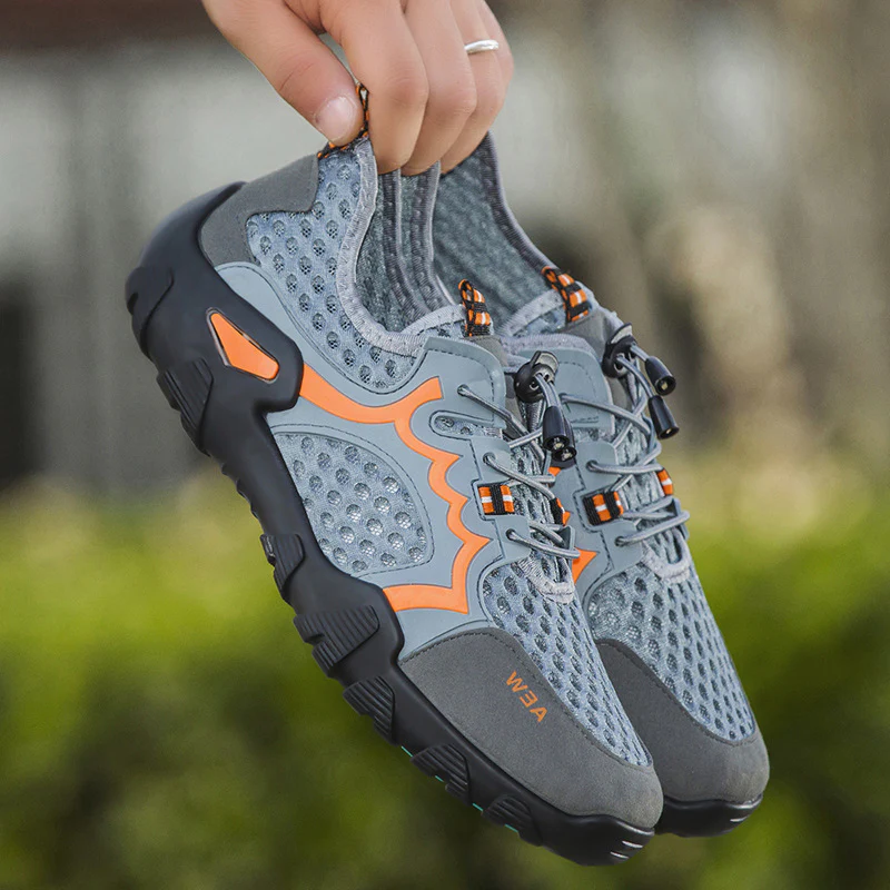 Damen Multifunktionale Mesh-Sneaker mit elastischem Schnürsystem und rutschfester Sohle Heidi Mode - Image 3