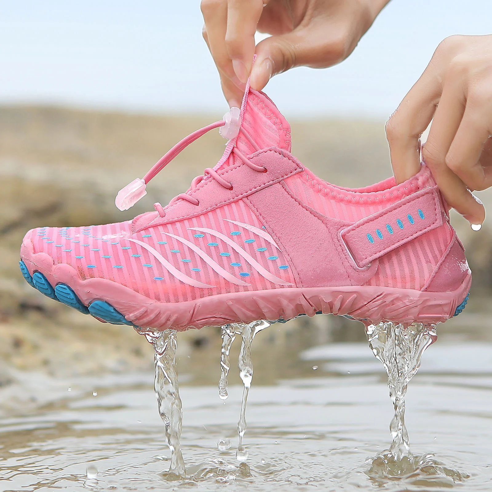 Damen Multifunktionale Wassersport-Schuhe mit elastischem Schnellschnürsystem Heidi Mode - Image 2