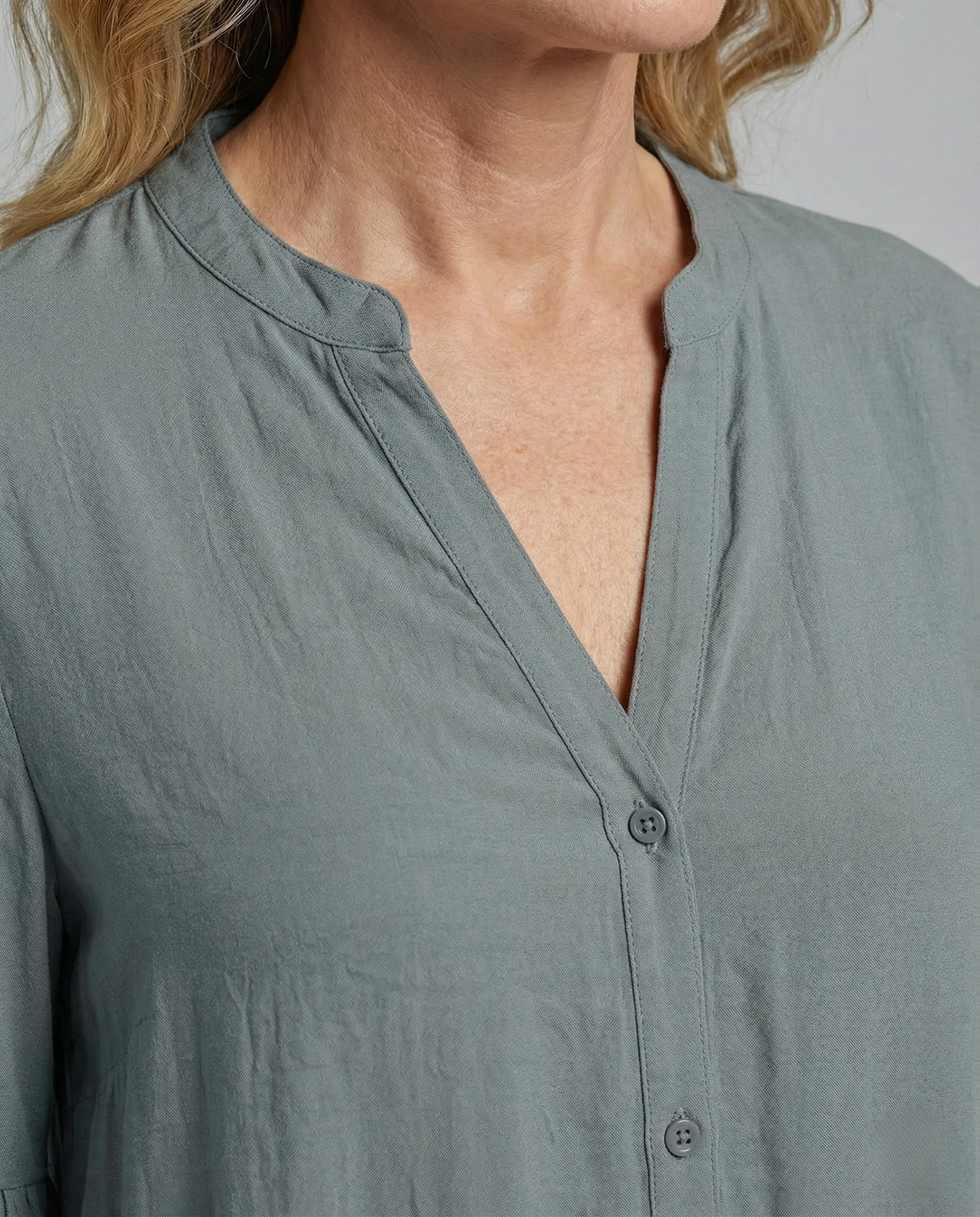 Freizeitkleid Damen Hemdblusenkleid A-Linie - Image 3