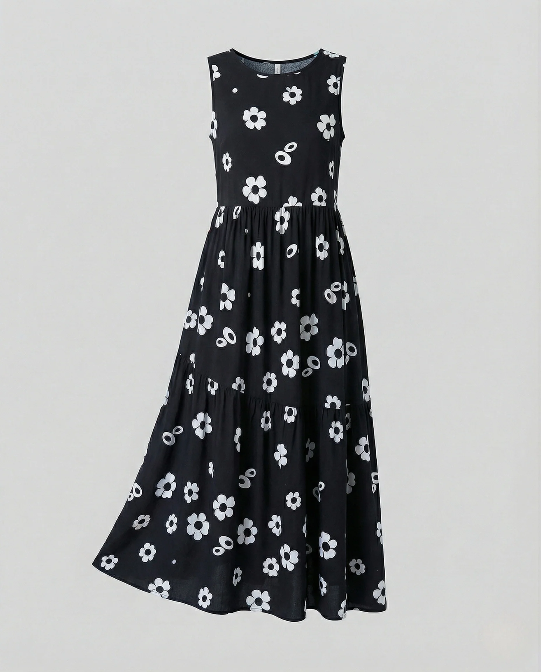 Damen A-Linien Maxikleid mit Schmetterlingsprint - Image 8