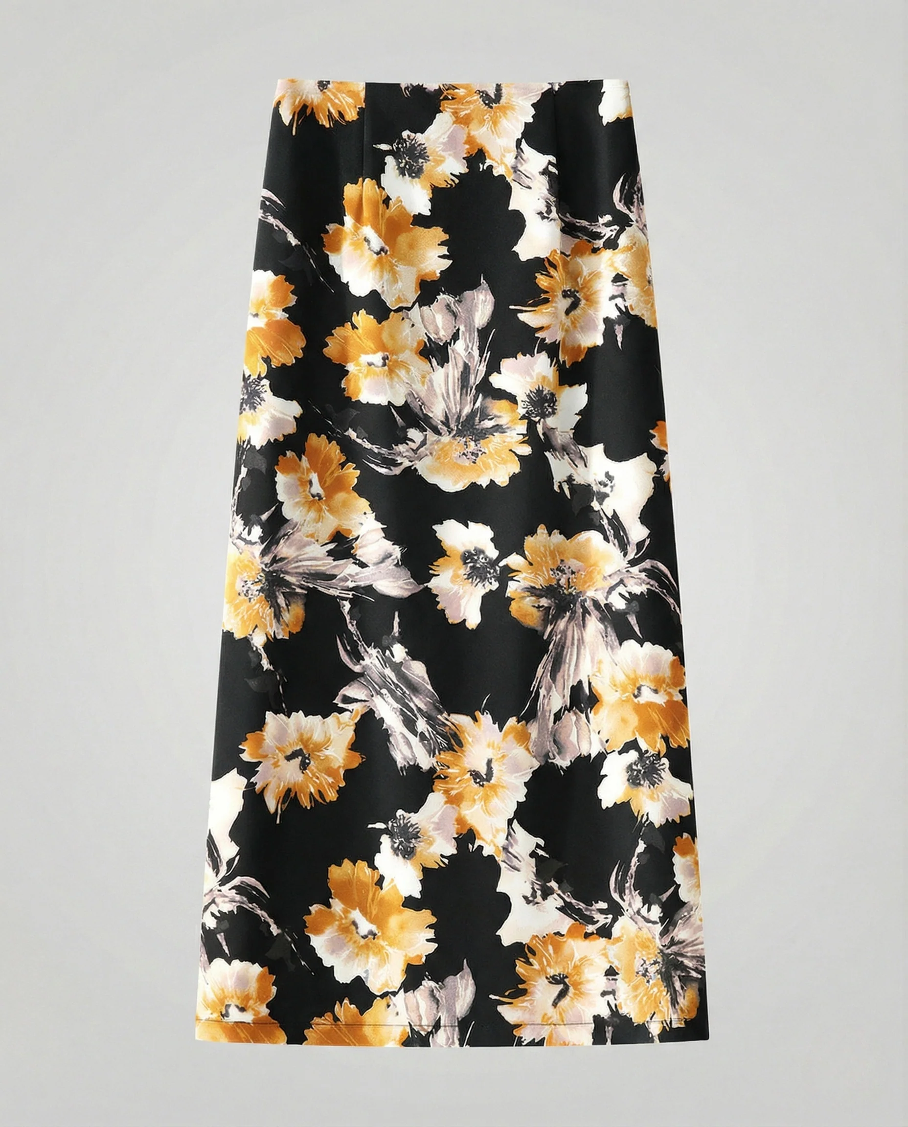 Midirock Damen Satin A-Linie - Image 6