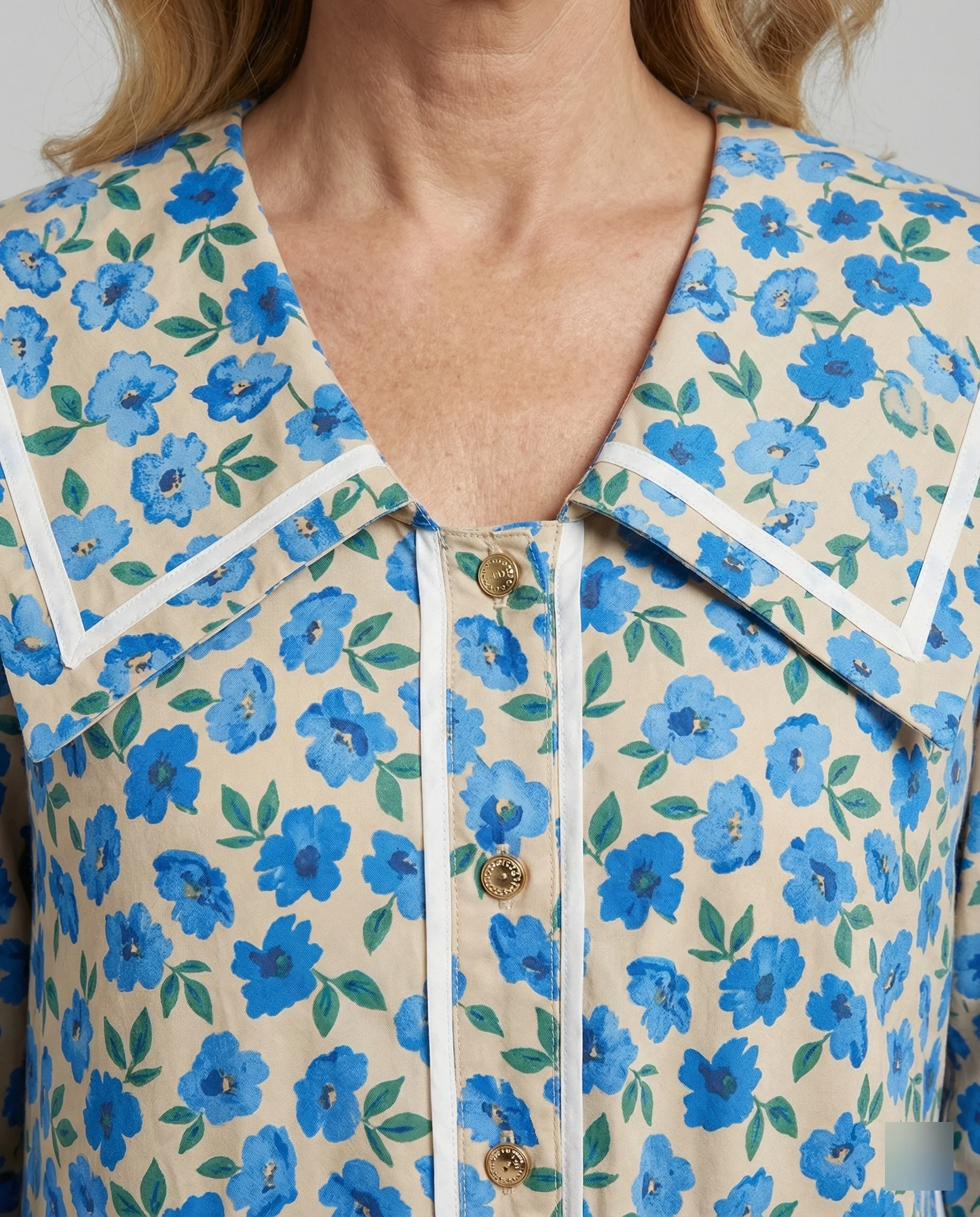 Damen Freizeitkleid A-Linie mit Kragen - Image 4