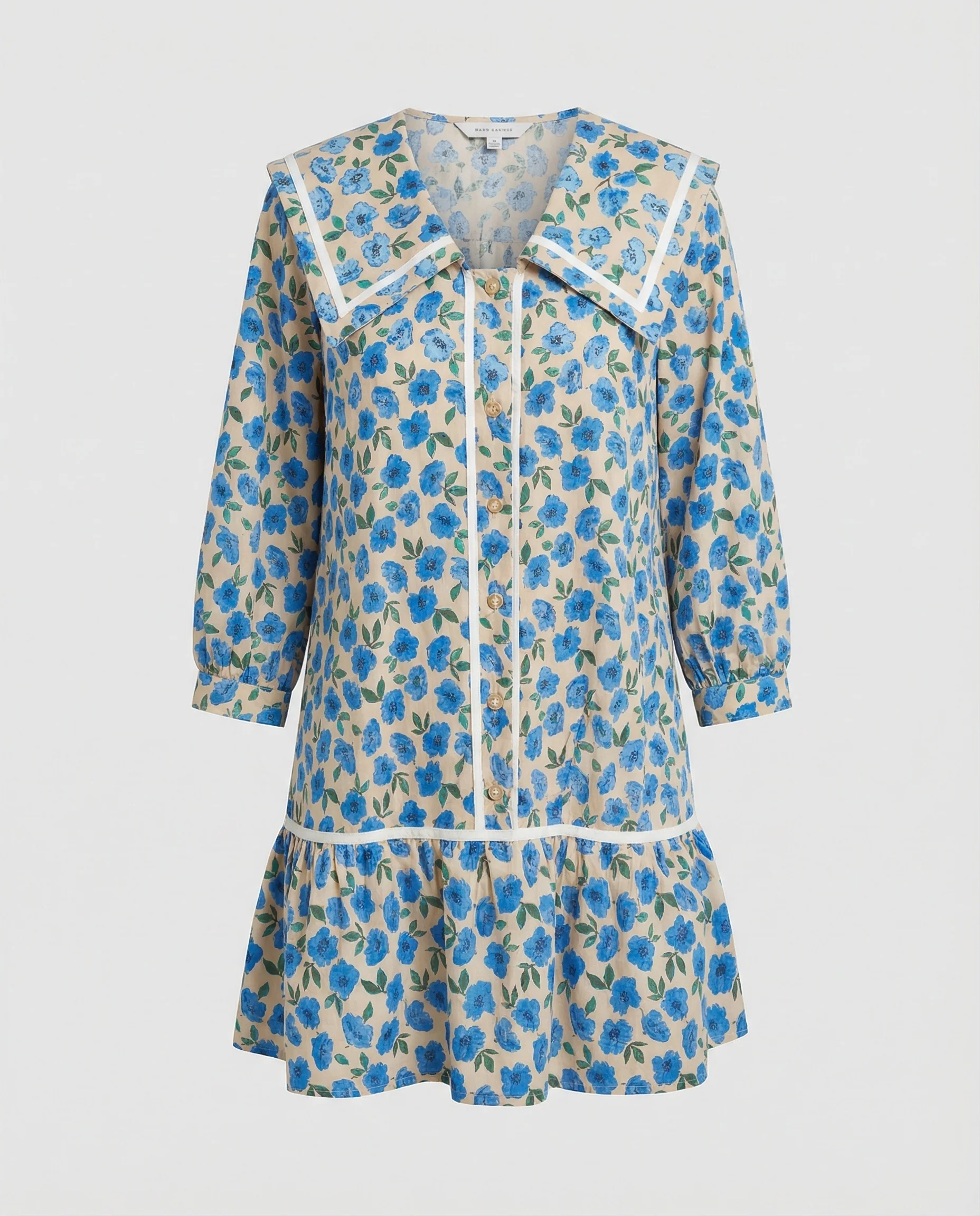 Damen Freizeitkleid A-Linie mit Kragen - Image 5
