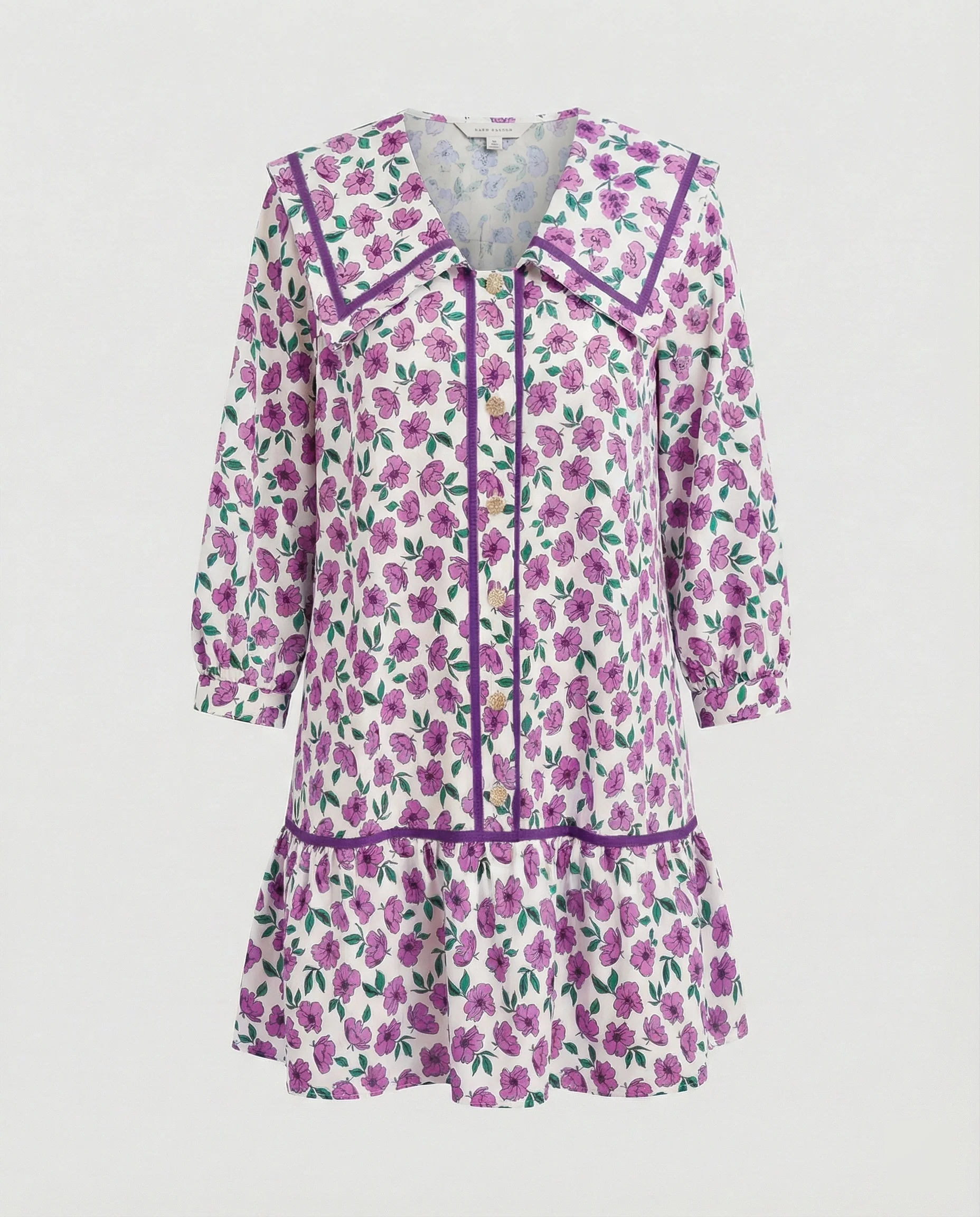 Damen Freizeitkleid A-Linie mit Kragen - Image 7