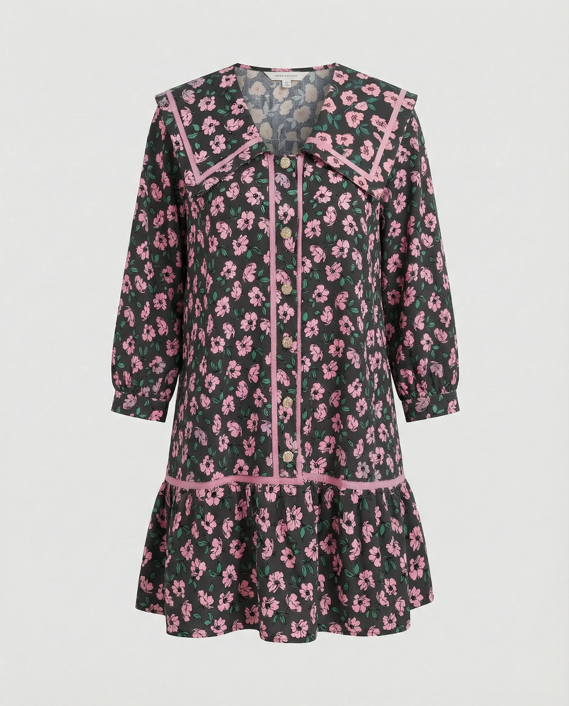 Damen Freizeitkleid A-Linie mit Kragen - Image 8