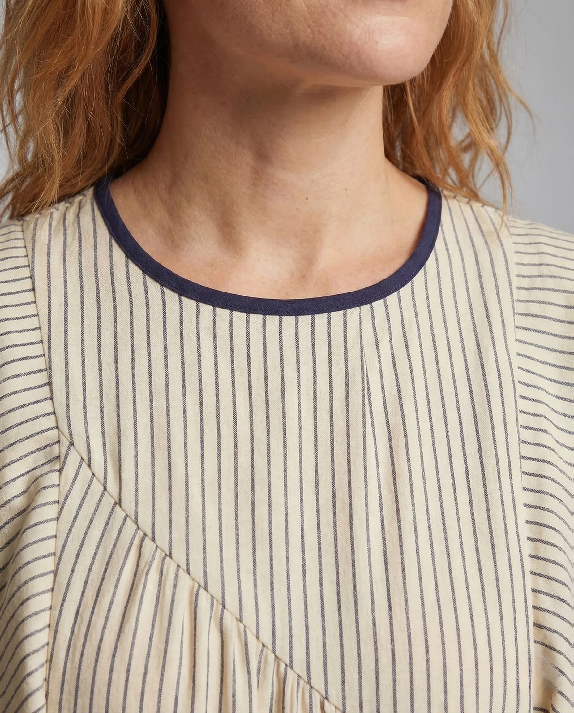 Damen A Linie Minikleid Matrosenkragen - Image 3