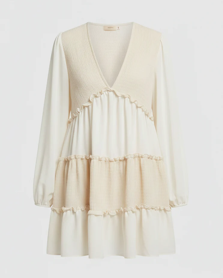 Freizeitkleid Damen A-Linien Minikleid - Image 7