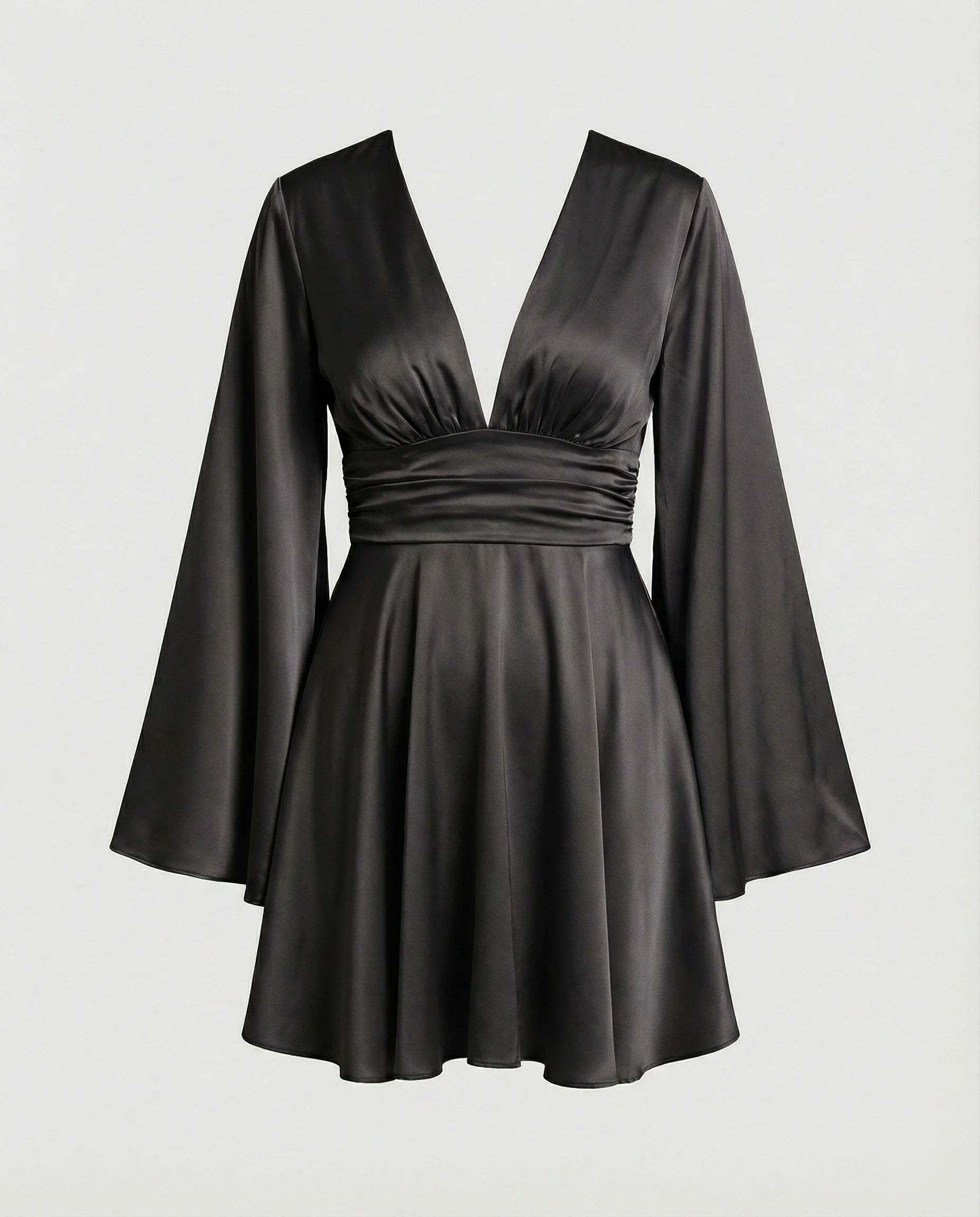 Damen Minikleid A-Linie V-Ausschnitt - Image 7