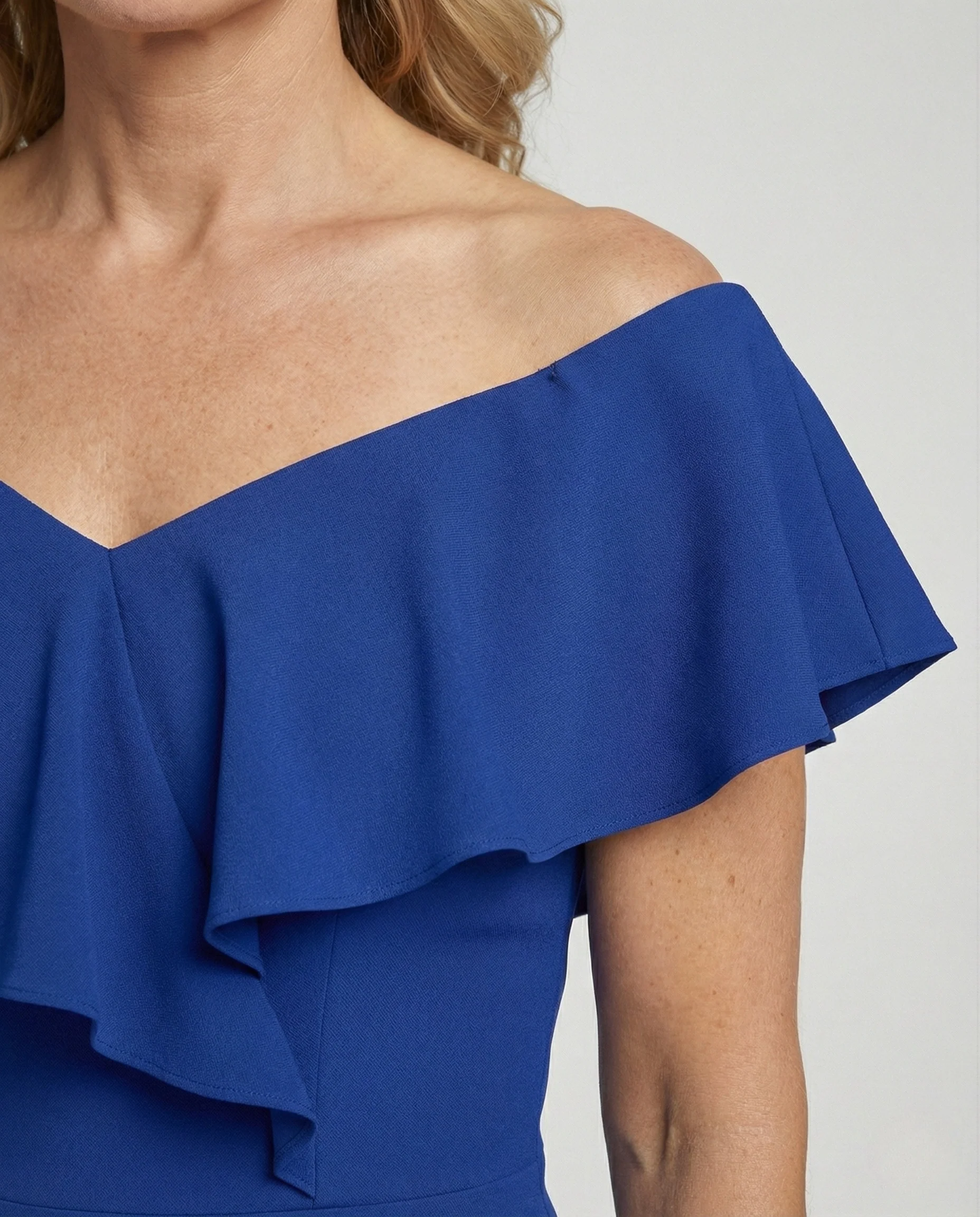Damen Abendkleid Carmen Ausschnitt elegant - Image 3