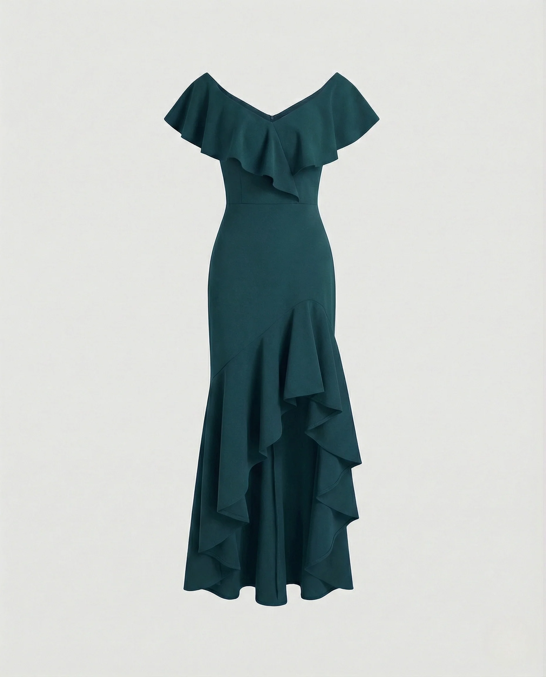 Damen Abendkleid Carmen Ausschnitt elegant - Image 7