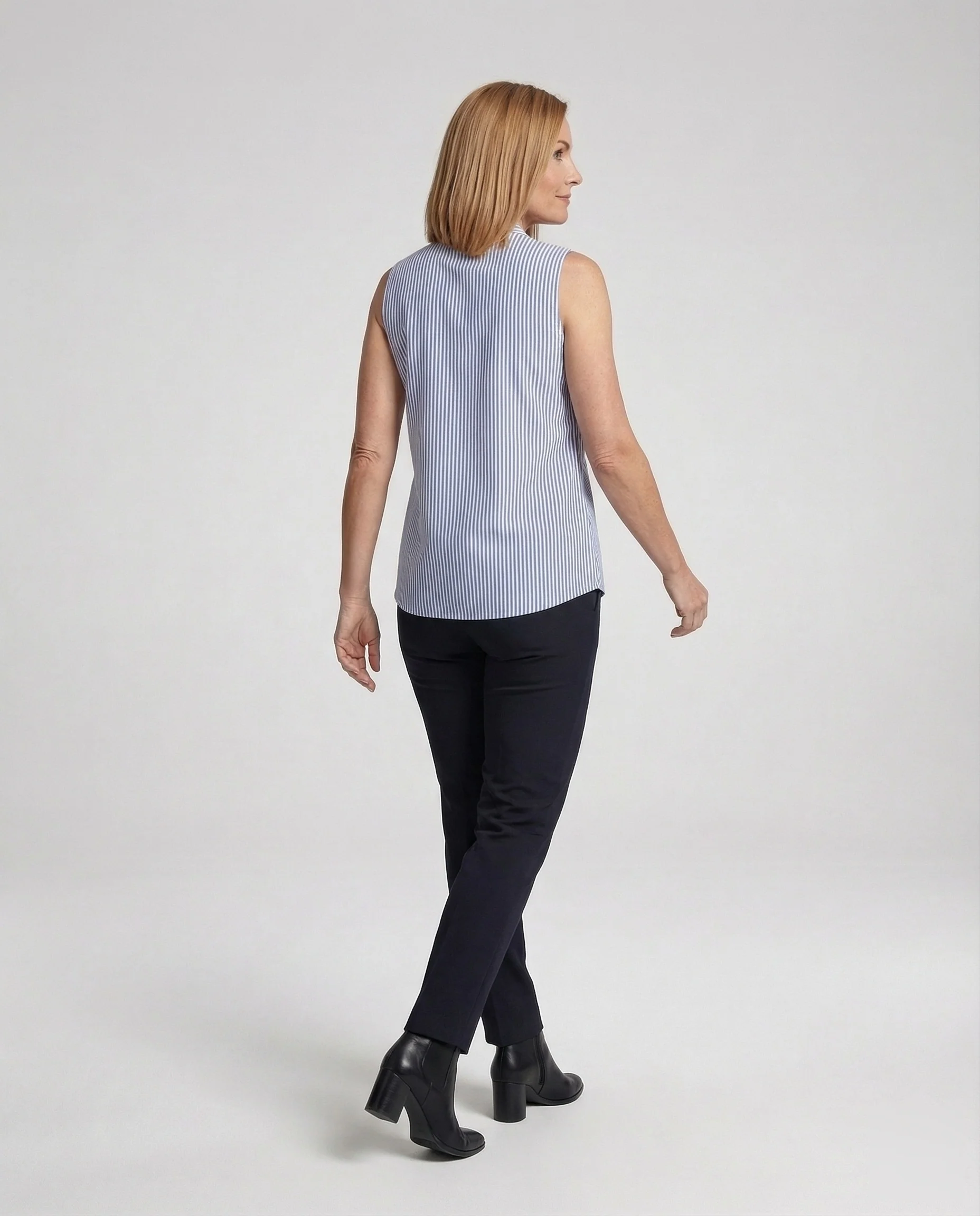 Ärmellose Bluse Gestreift Damen - Image 4