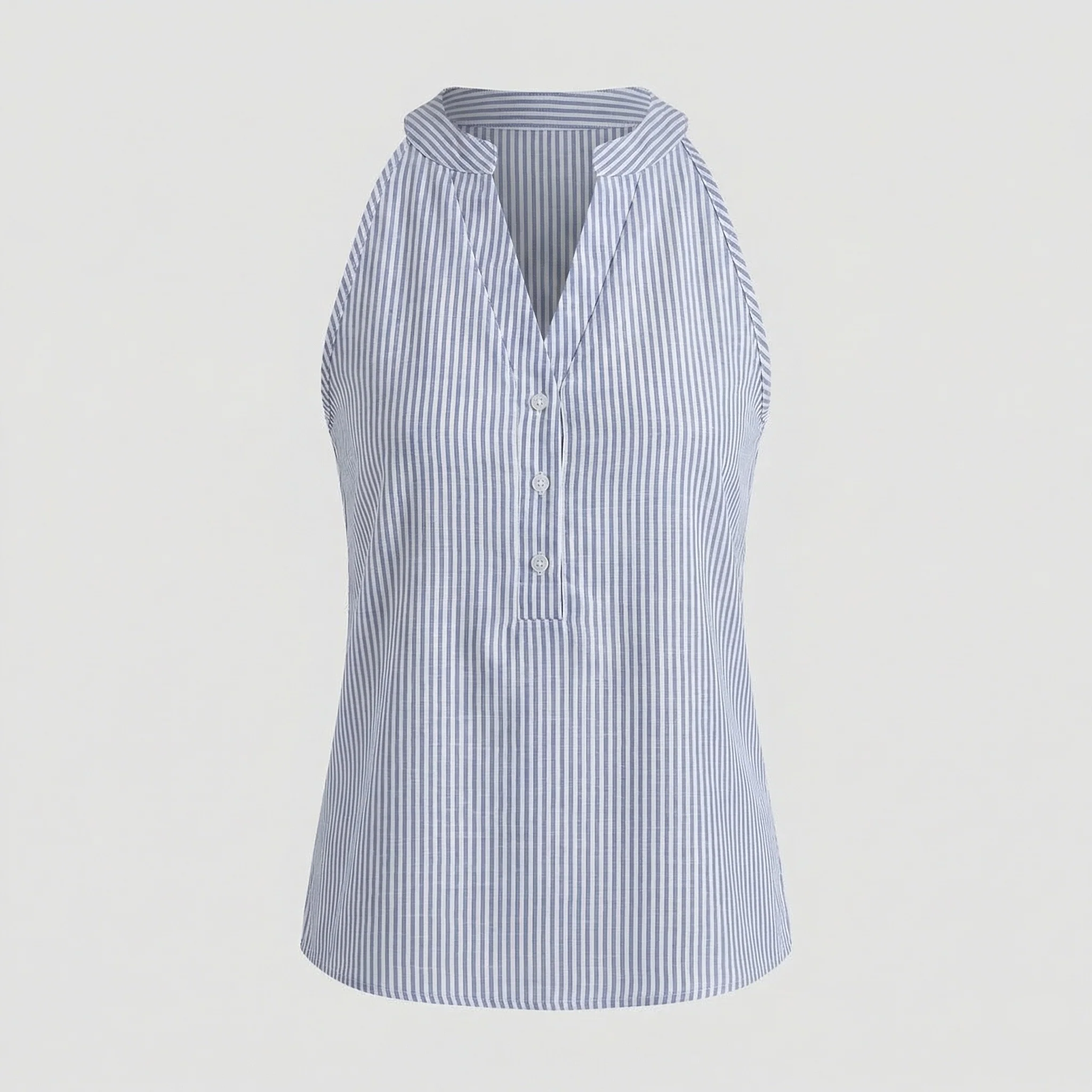 Ärmellose Bluse Gestreift Damen - Image 5