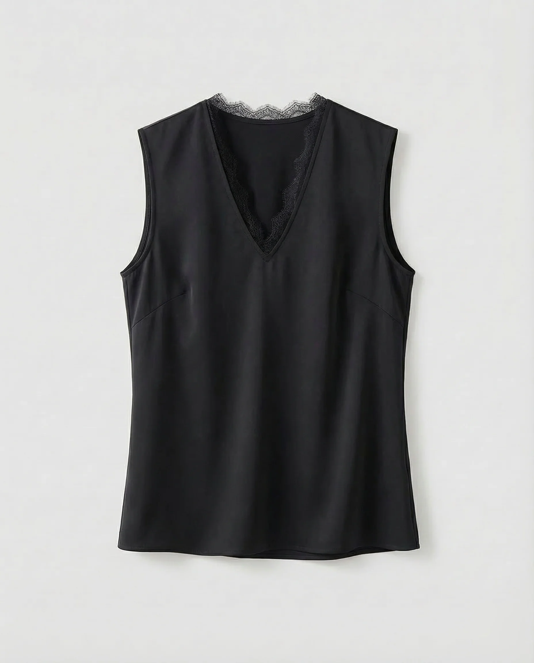 Damen V Ausschnitt Bluse Spitze - Image 6