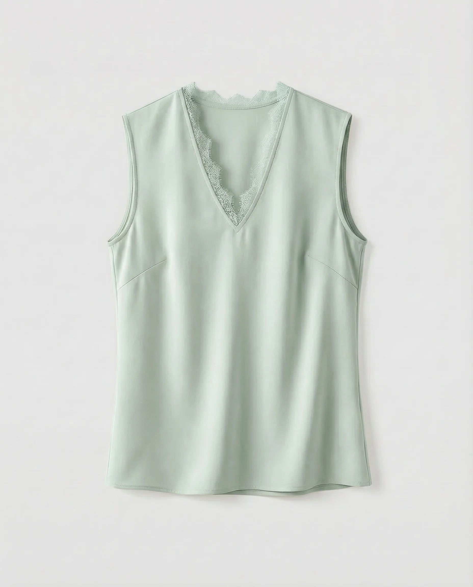 Damen V Ausschnitt Bluse Spitze - Image 9