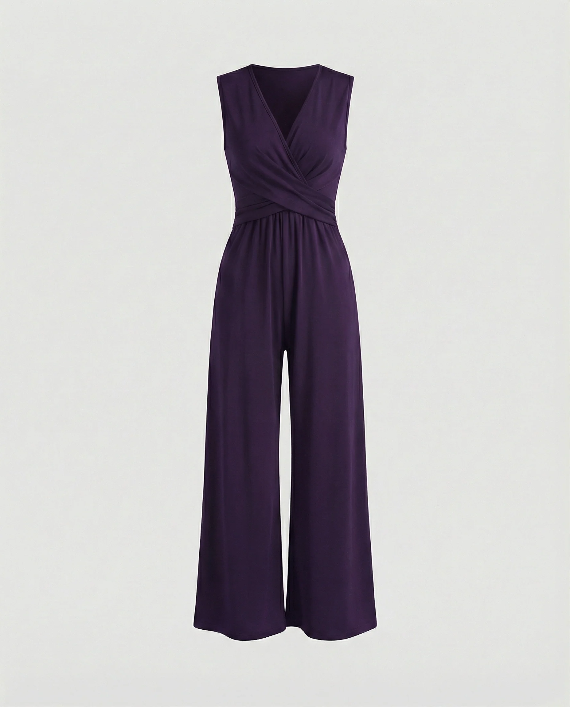 Damen Jumpsuit Palazzo Bein mit Taille - Image 6