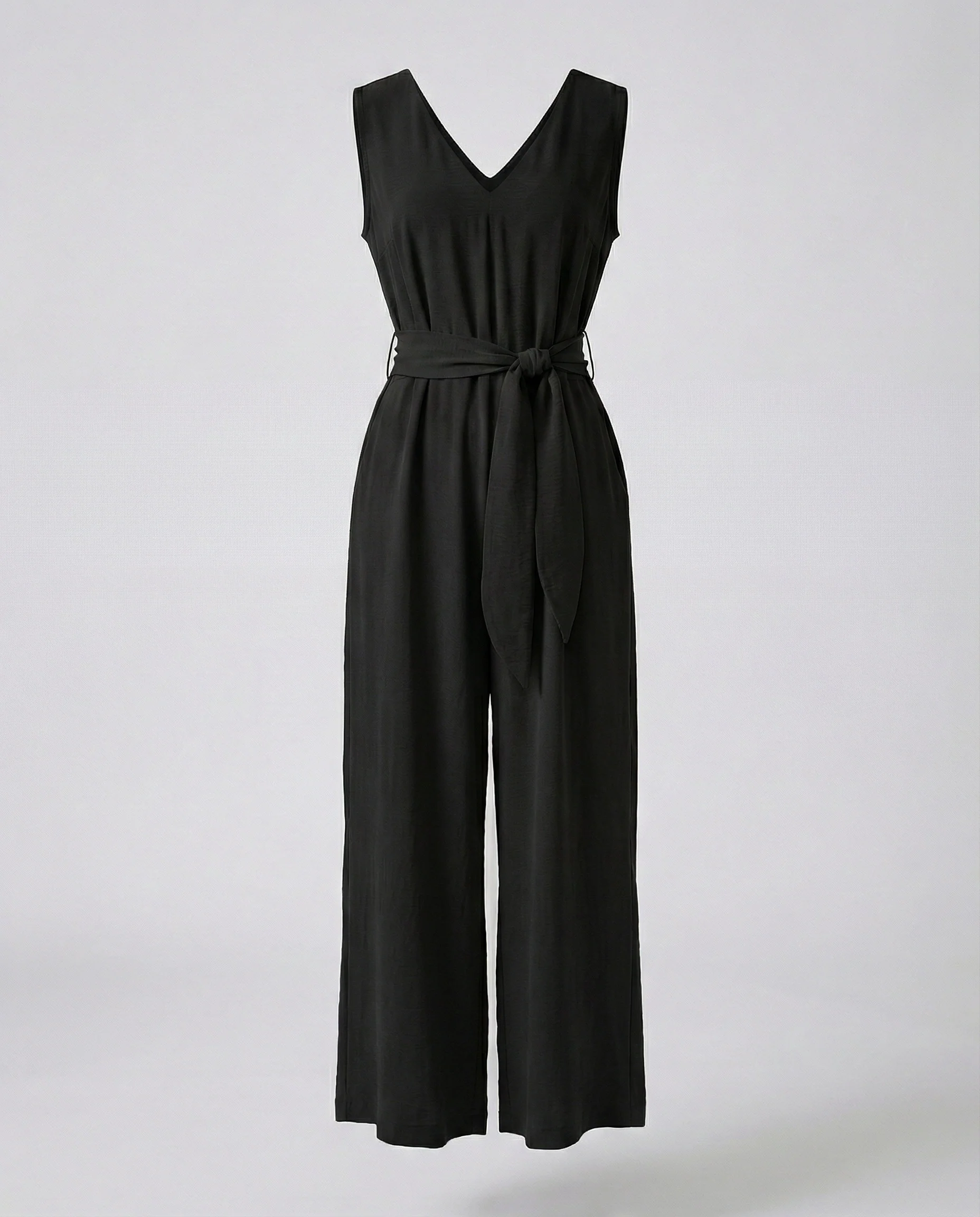 Damen Jumpsuit elegant mit Taillengürtel - Image 5