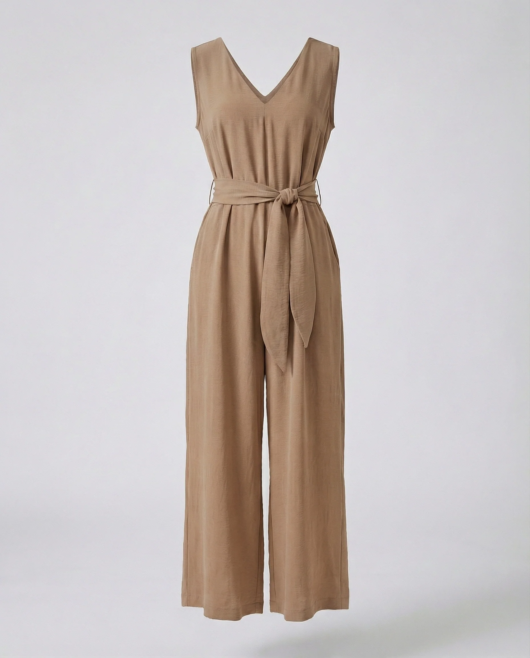 Damen Jumpsuit elegant mit Taillengürtel - Image 7