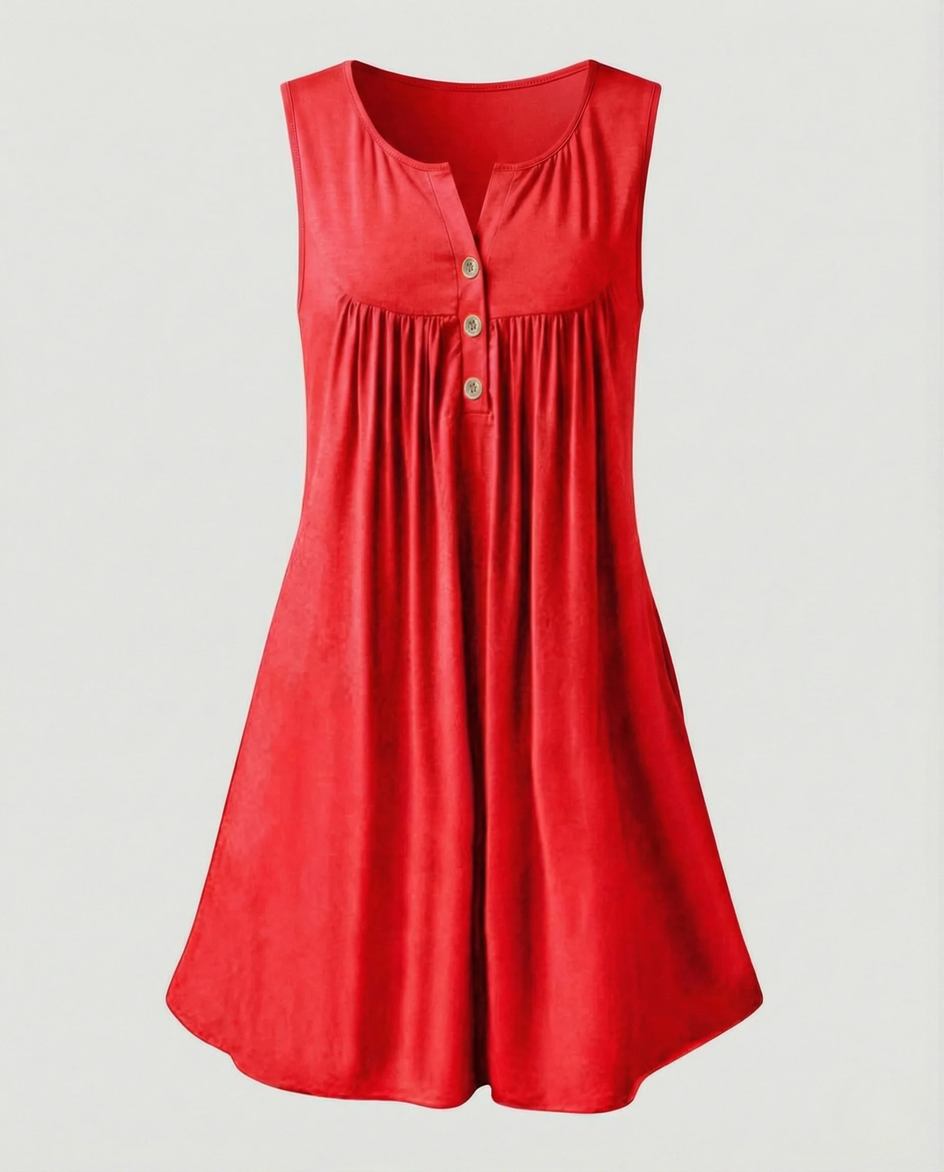 Damen Sommerkleid A-Linie ärmellos - Image 5