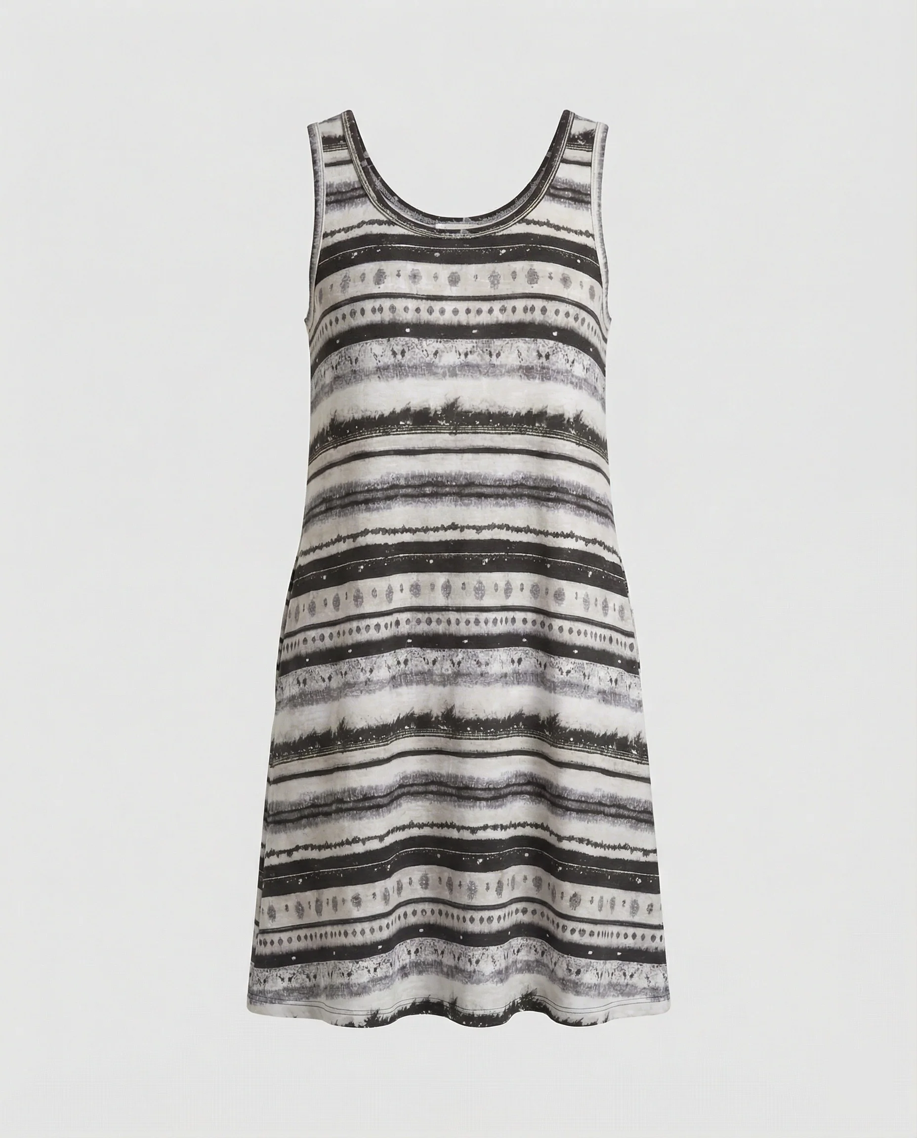 A-Linien Sommerkleid Palmenprint Ärmellos Damen - Image 7