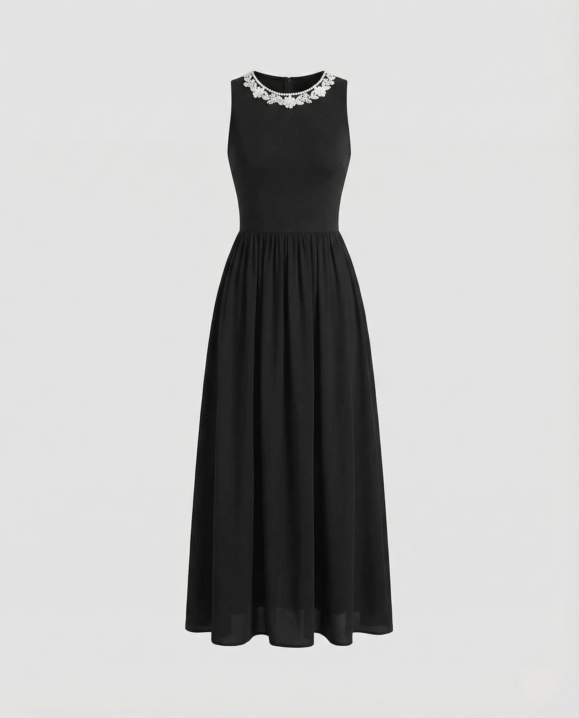 Damen Ärmelloses Maxikleid mit Rippoberteil - Image 5