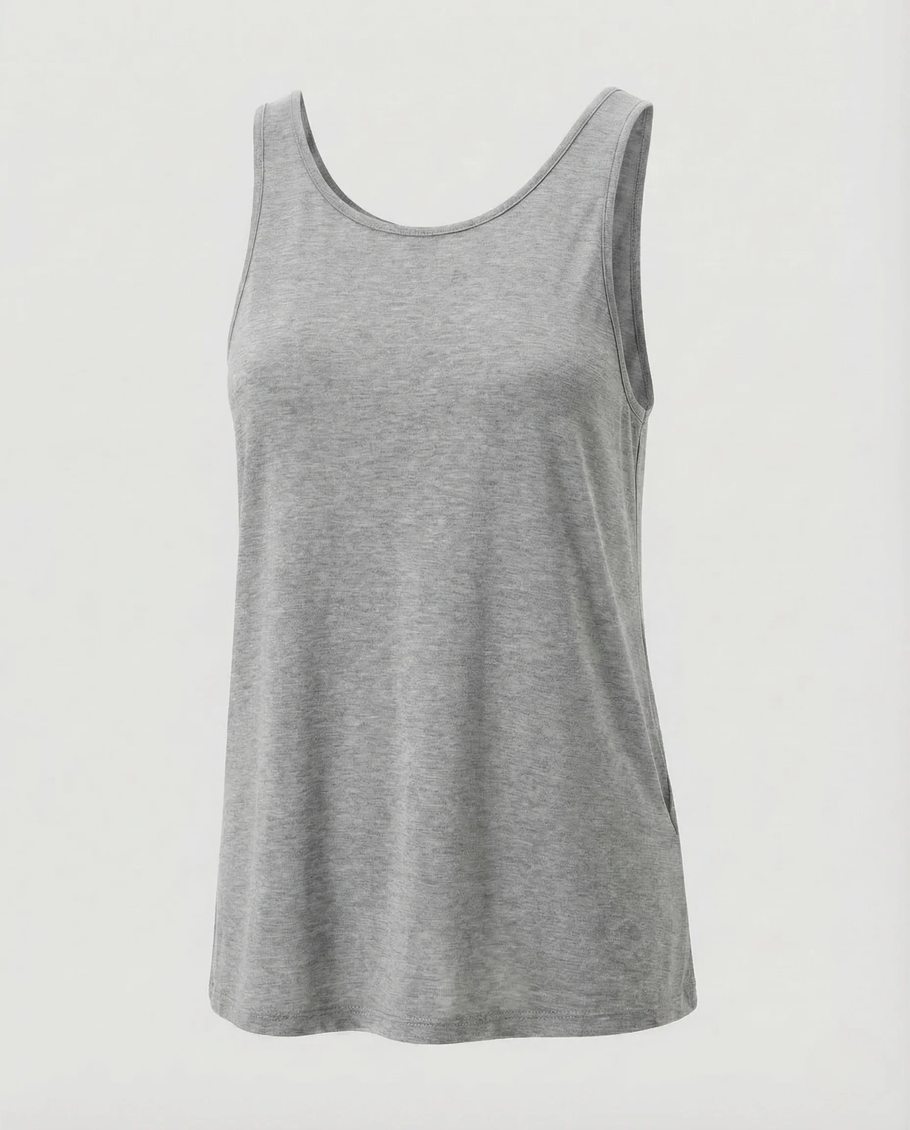 Damen Baumwollshirt Ärmellos Rundhals - Image 6