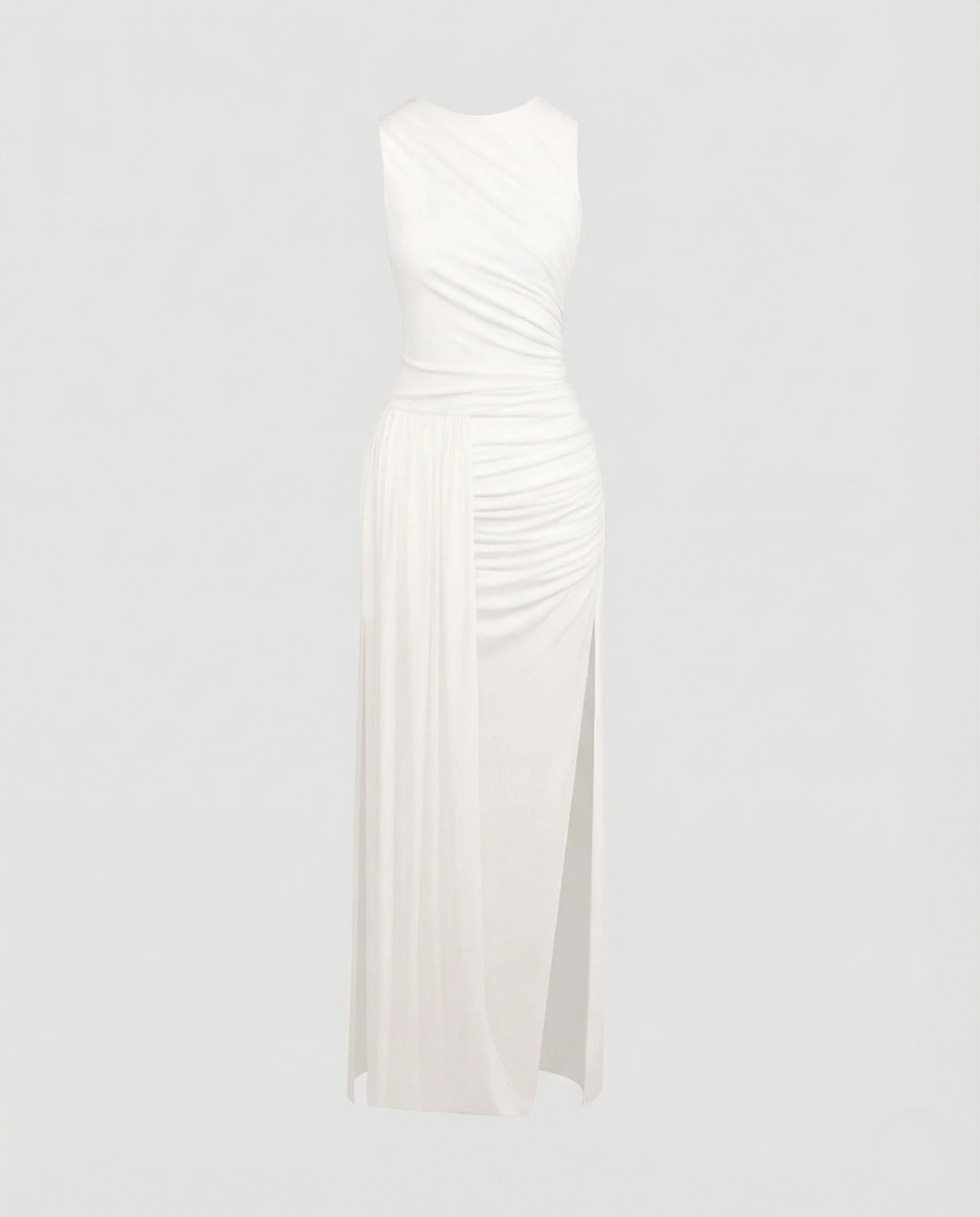 Figurbetontes Maxikleid Ärmellos Mit Schlitz - Image 4