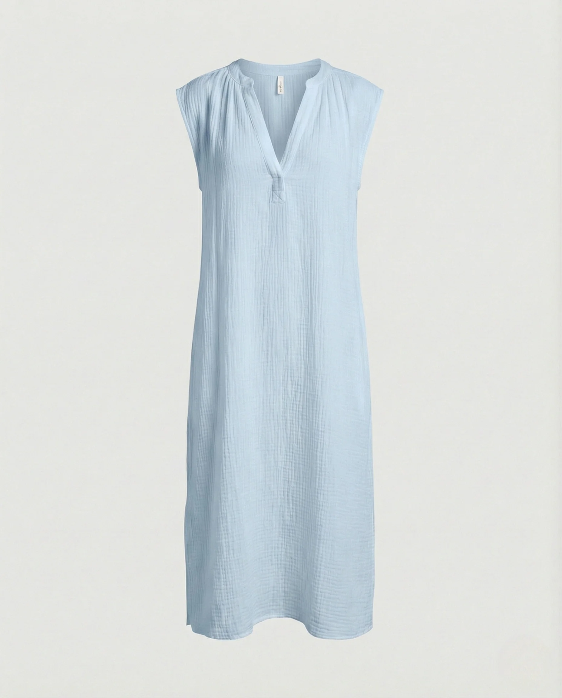Damen Maxikleid Sommer A-Linie V-Ausschnitt - Image 7